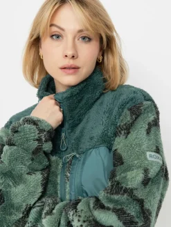 Damen Roxy Fleece Jacke Alabam Printed