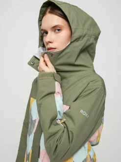 Damen Roxy Galaxy Print Block Snowboardjacke