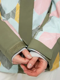 Damen Roxy Galaxy Print Block Snowboardjacke