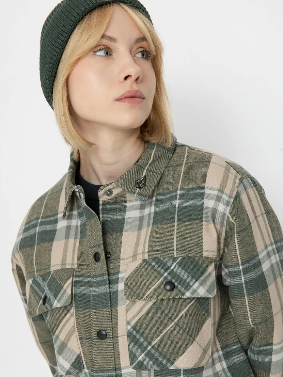 Damen Volcom Snowboard Jacke Ins Riding Flannel