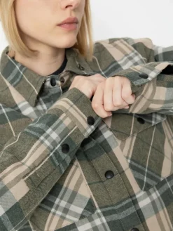 Damen Volcom Snowboard Jacke Ins Riding Flannel