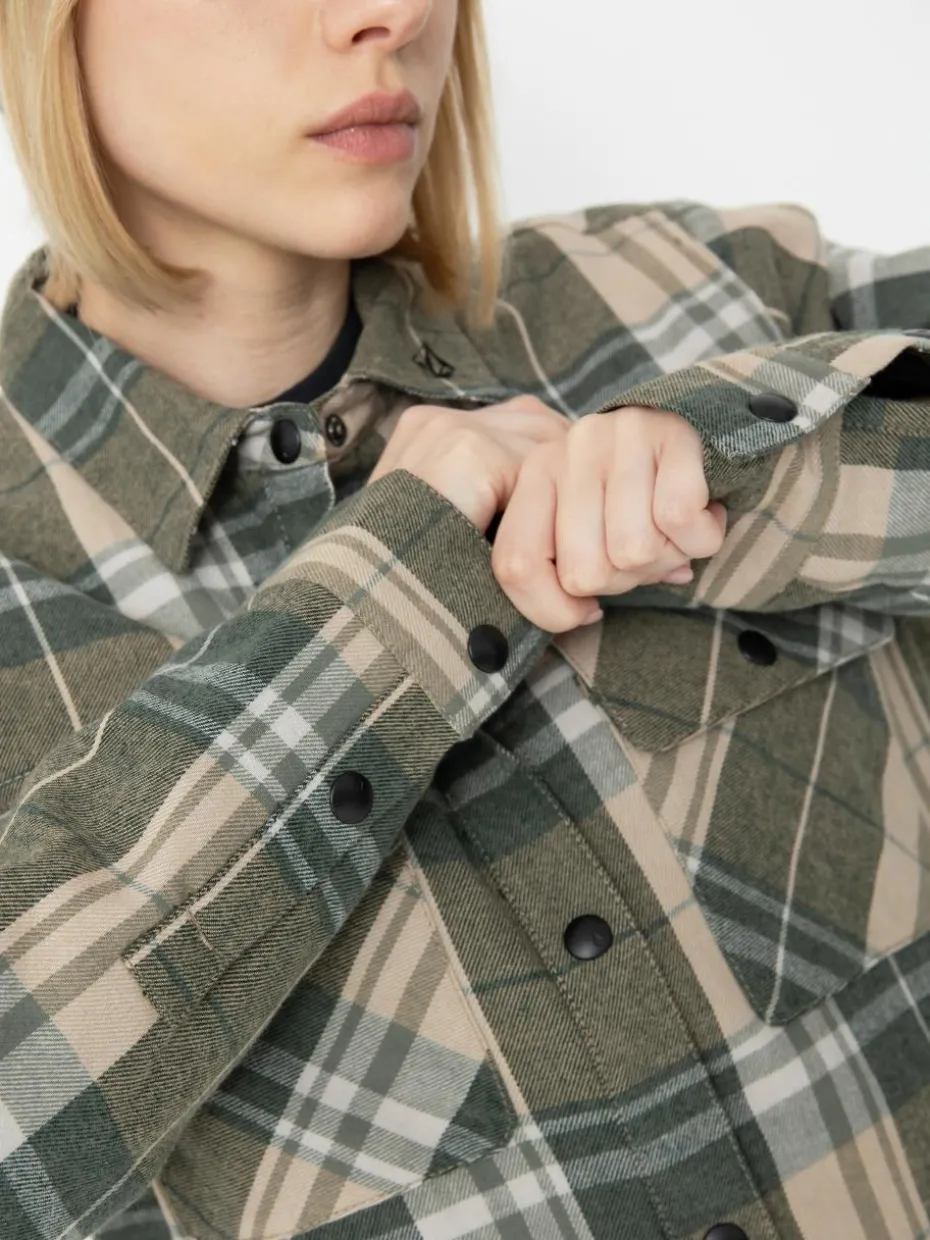 Damen Volcom Snowboard Jacke Ins Riding Flannel