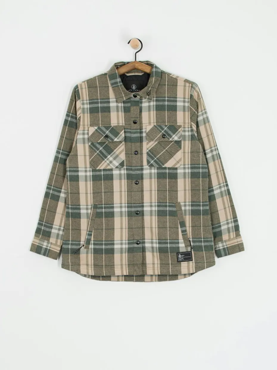 Damen Volcom Snowboard Jacke Ins Riding Flannel