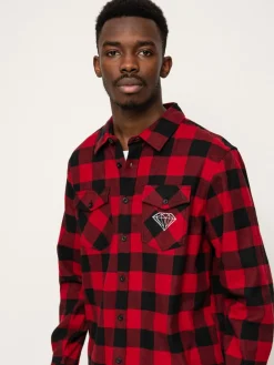 Diamond Supply Co. Dark Idol Flannel Hemd