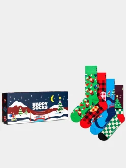 Happy Socks 4 Pack Santa's Workshops Gift Set Socken