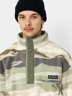 Herren Columbia Helvetia II Printed Half Snap Fleece Jacke