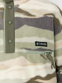 Herren Columbia Helvetia II Printed Half Snap Fleece Jacke