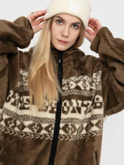 Herren HUF Fleece Jacke X Bronze High Pile