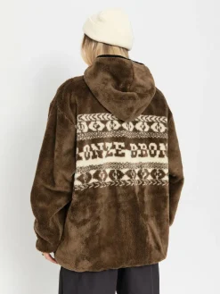 Herren HUF Fleece Jacke X Bronze High Pile