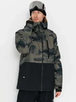Herren Quiksilver Mission Printed Block Snowboard Jacke