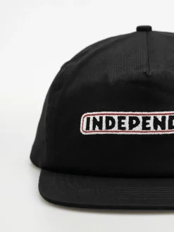 Independent Bar Logo Snapback Unstructured Cap