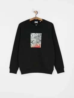 Poetic Collective Burning Skull Sweatshirt
