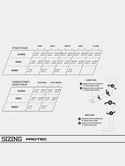 Pro Tec Schützer Street Knee Elbow Pad Set Open