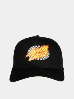 Santa Cruz Cap Oval Check Flame