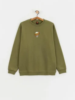 Santa Cruz Dressen Skull Dot Front Crew Sweatshirt