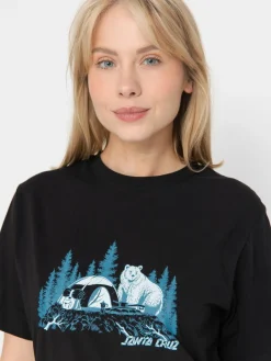 Santa Cruz Woodland Mini Strip Front Wmn T-Shirt