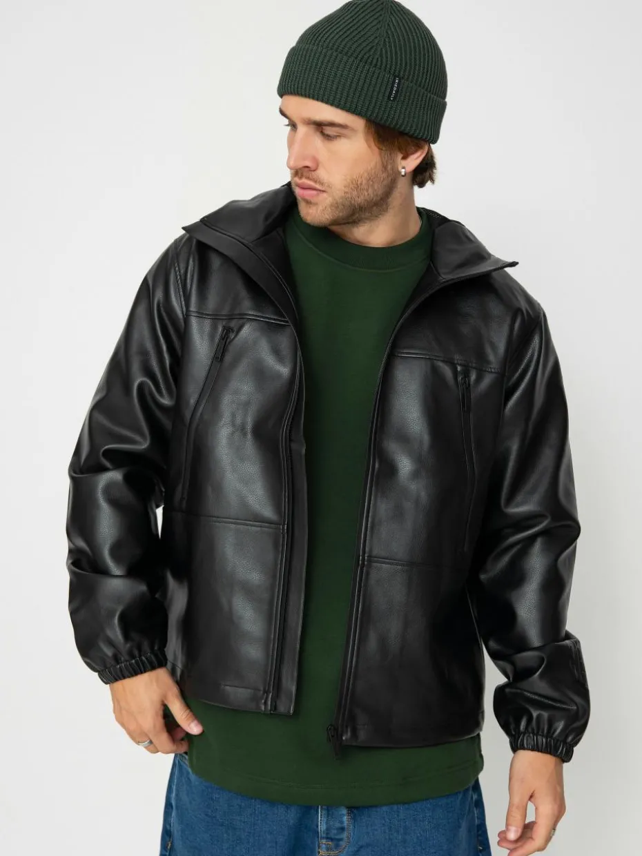 Wasted Paris Kingdom Faux Leather Windbreaker Jacke