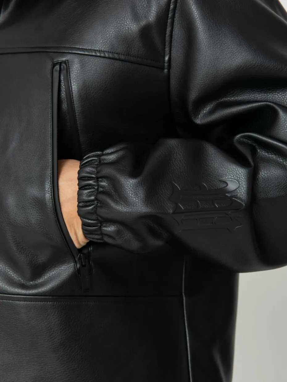 Wasted Paris Kingdom Faux Leather Windbreaker Jacke