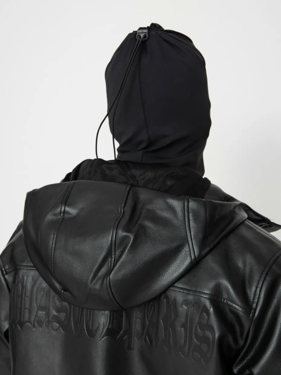 Wasted Paris Kingdom Faux Leather Windbreaker Jacke